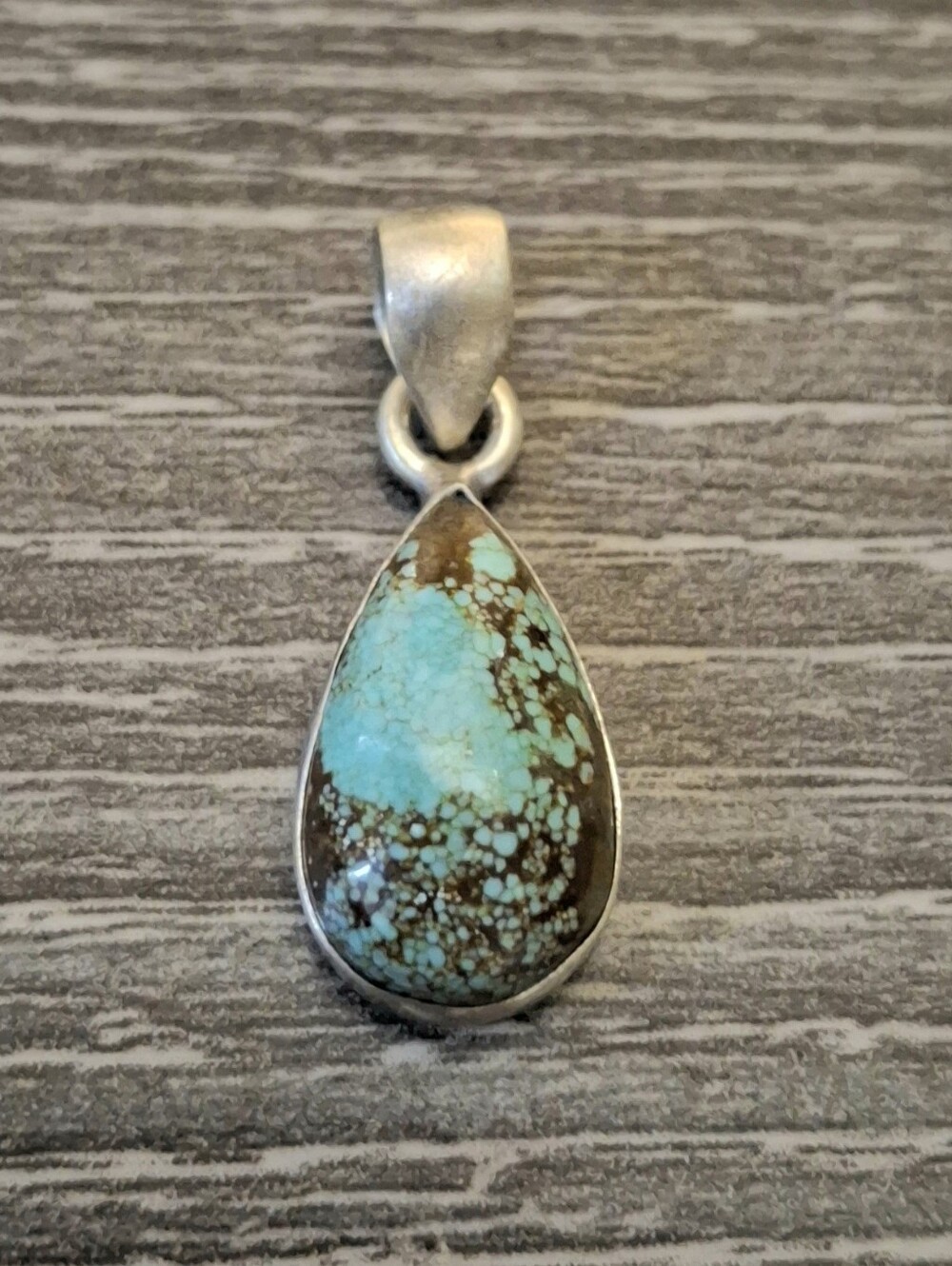 Pendant Mine 8 Turquoise Natural Stone Sterling Silver